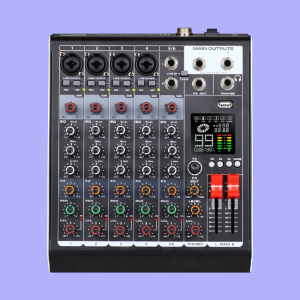 Mixer SM6 4mic+line,1 stereo input