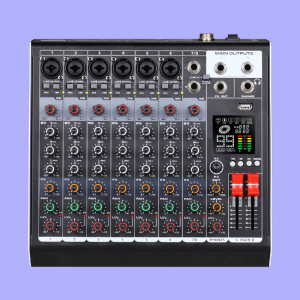Mixer SM8 6mic+line,1 stereo input